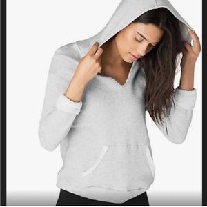 Beyond Yoga Every Afternoon Grey Hoodie Sweatshirt Women's Size M